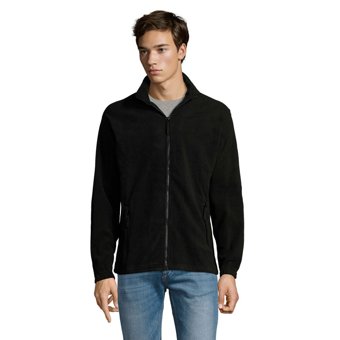 NORTH - 20RTH Zipped Fleece Jacket - Black