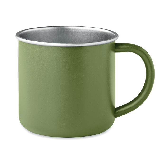 CARIBU - Recycled stainless steel mug - Dark Green