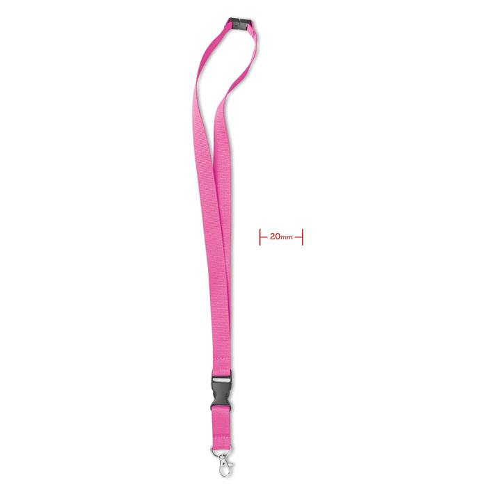 LANY - Lanyard hook and buckle 20 mm - Fuchsia