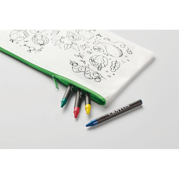 CRAY - Pencil case with 4 crayons