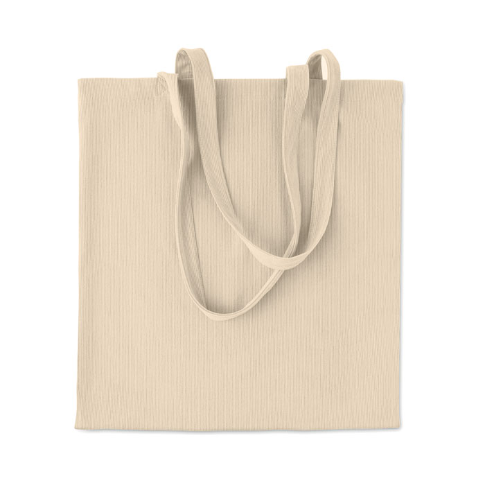 CORDY B - Corduroy shopping bag - Beige
