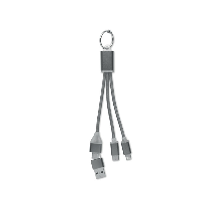 BLUE - 4 in 1 charging cable type C - Titanium