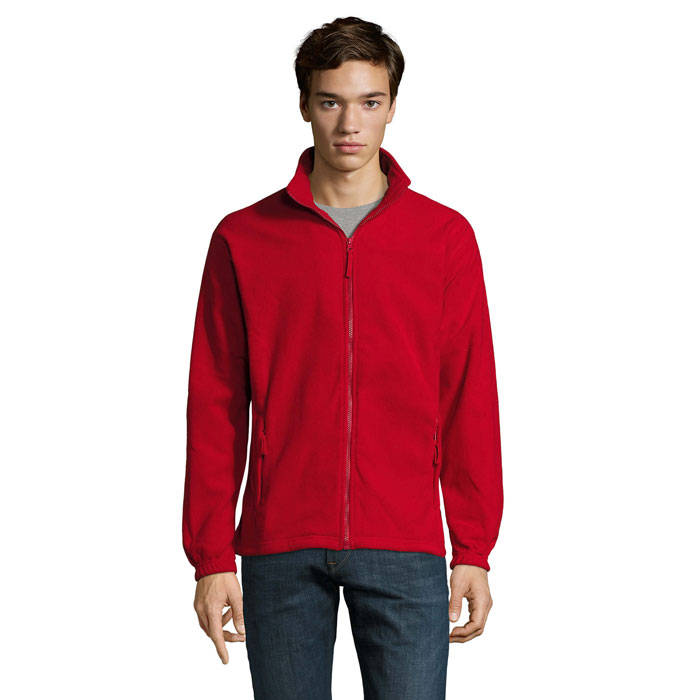 NORTH - 20RTH Zipped Fleece Jacket - Red