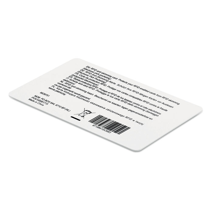 CUSTOS - RFID Anti-skimming card