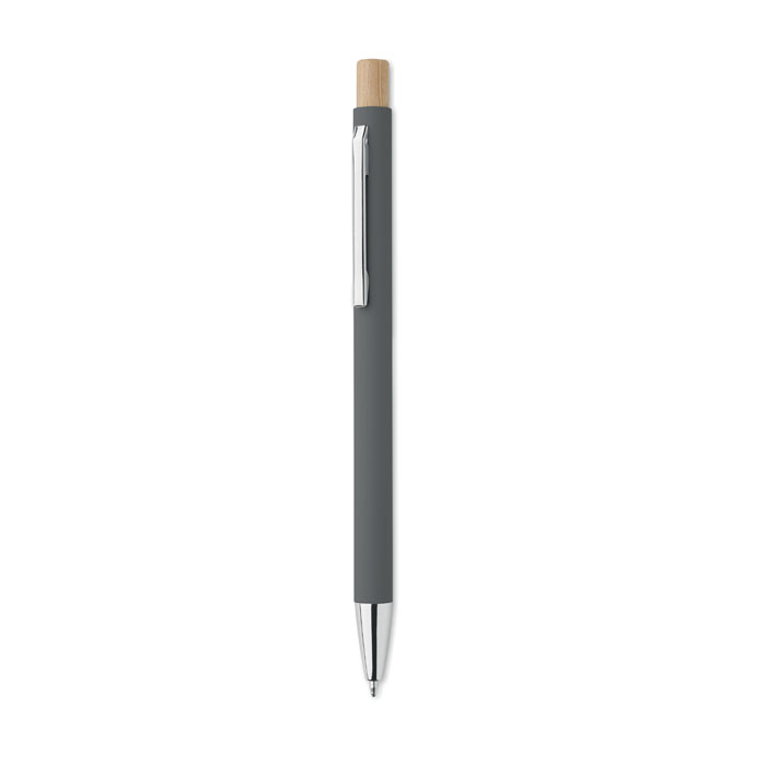 BERGAMO - Recycled aluminium ball pen - Stone Grey