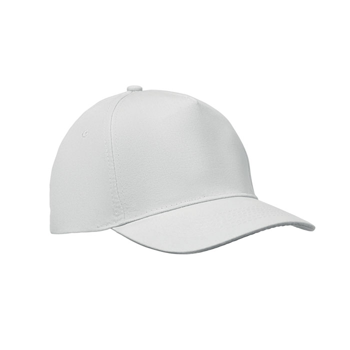 SUNNY - 5 panel baseball cap 180 gr - White
