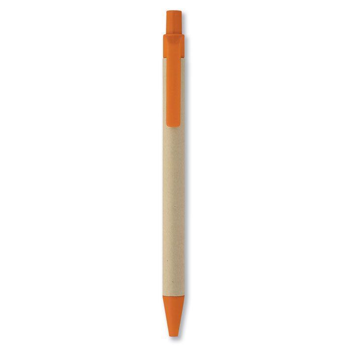 CARTOON - Paper/corn PLA ball pen - Orange