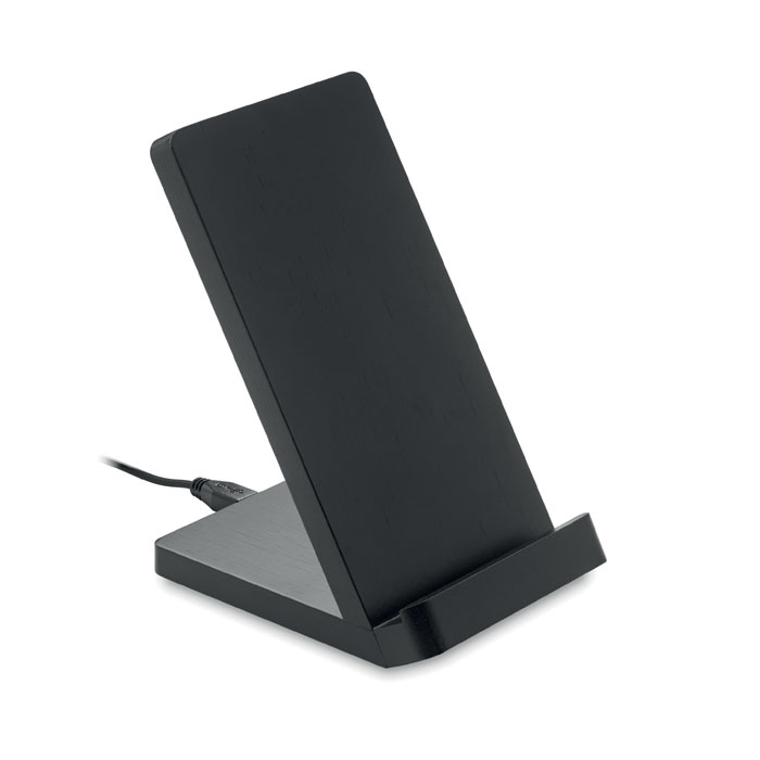 WIRESTAND - Bamboo wireless charge stand5W - Black