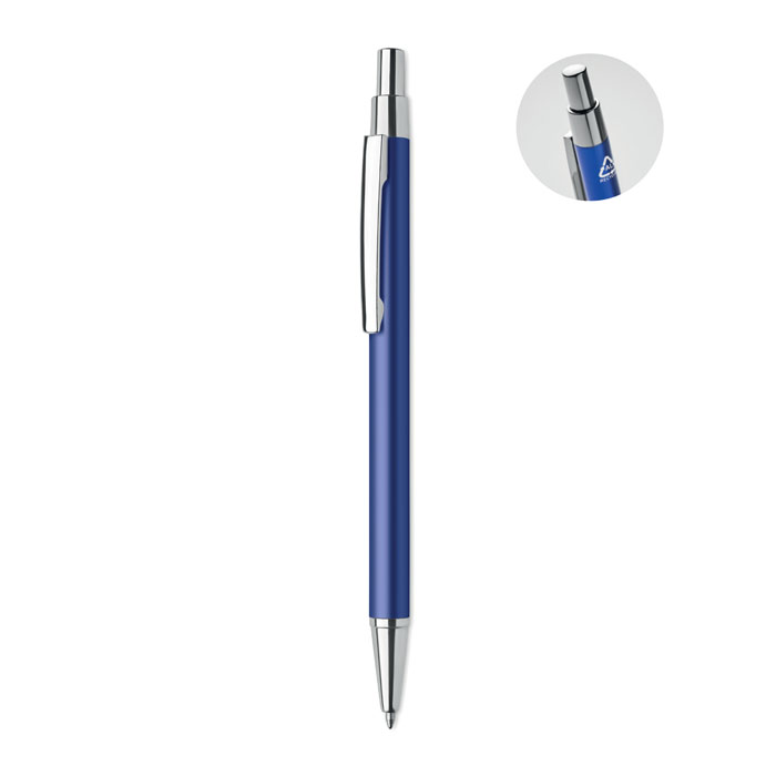 DANA - Recycled aluminium ball pen - Royal Blue