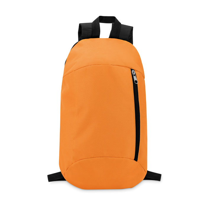 TIRANA - Backpack with front pocket - Orange