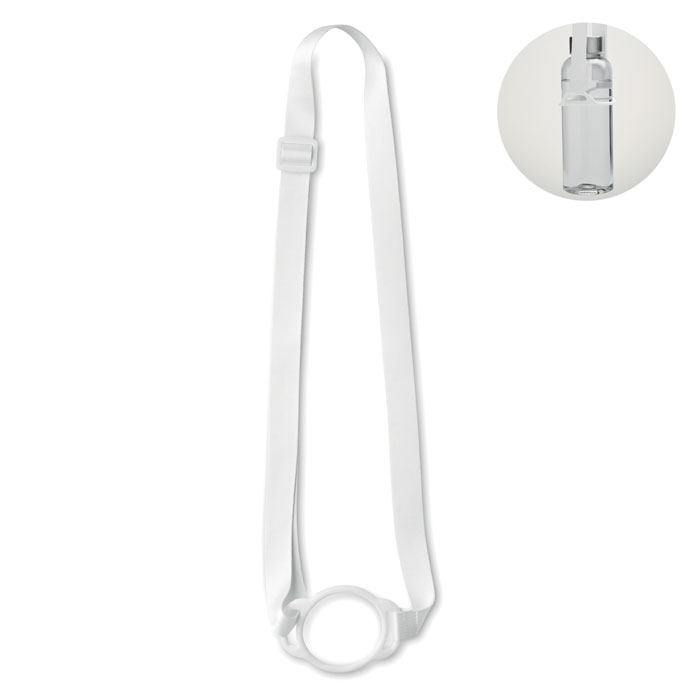 LANCUP - Lanyard with cup holder 6cm - White