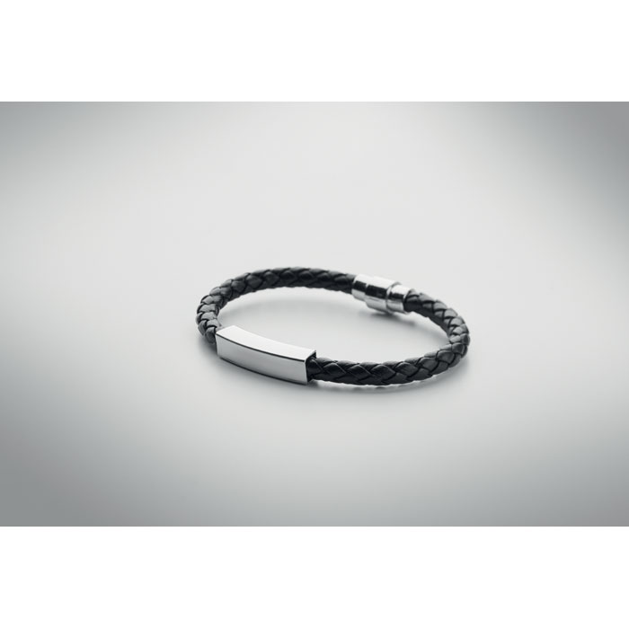 FAULETI - Braided faux leather bracelet