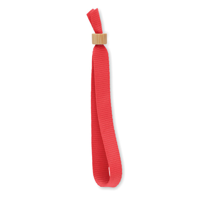 FIESTA - RPET polyester wristband - Red