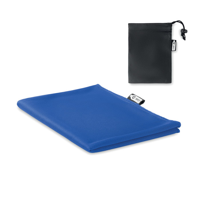 TUKO RPET - RPET sports towel and pouch - Royal Blue