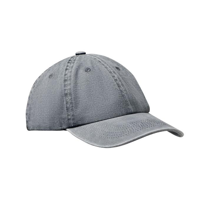 BEAU - 6 panel baseball cap 265 gr/m² - Grey