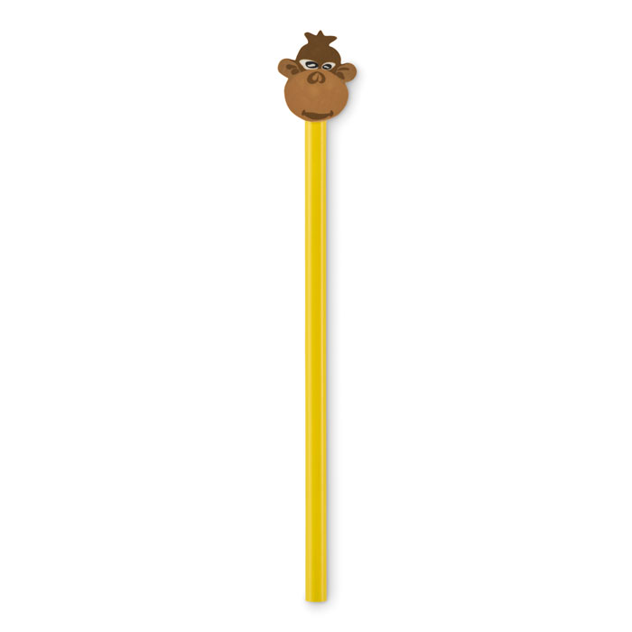 CIRCO - Wooden pencil in animal shape - Yellow