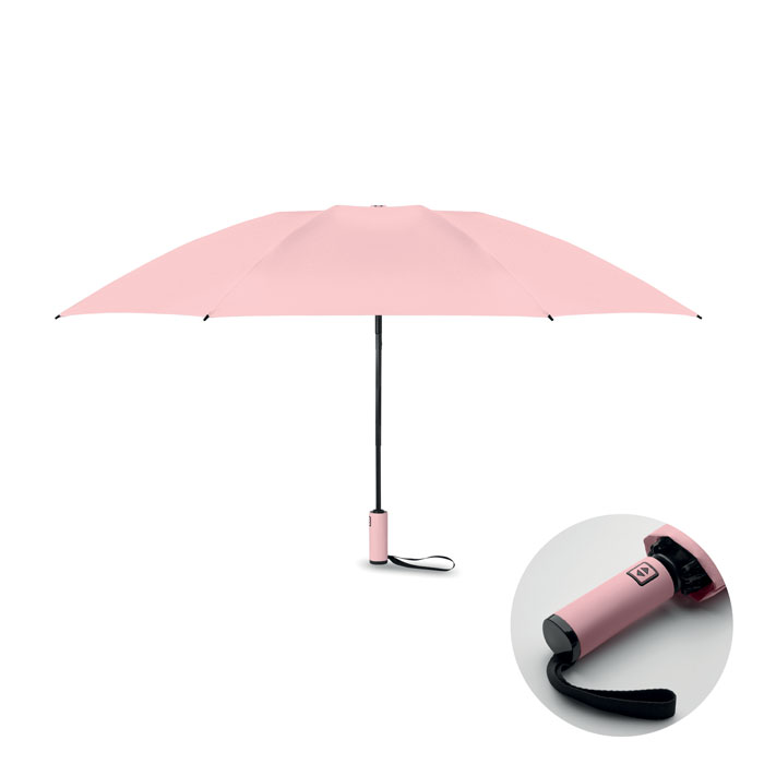 AGUMBE - 23 inch windproof umbrella - Baby Pink