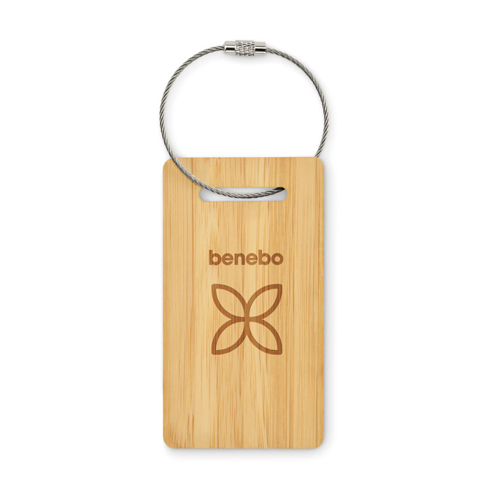 MIO - Bamboo luggage tag