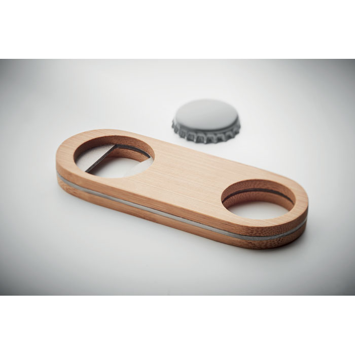 VALBAMPER - Oval Bamboo bottle opener
