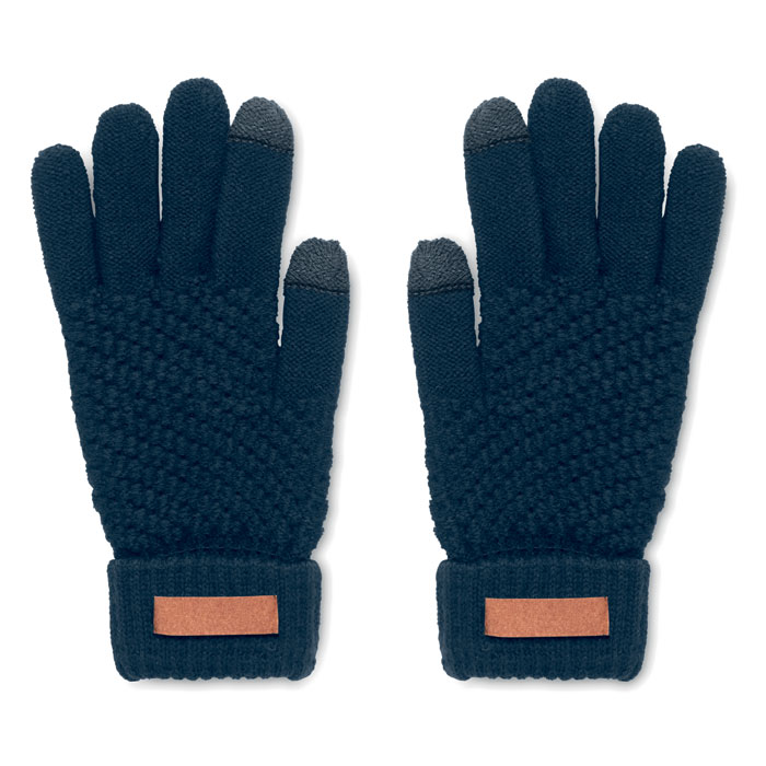 TAKAI - Rpet tactile gloves - French Navy