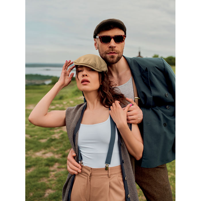 BLIND PEAK - Newsboy flat cap 335 gr/m²