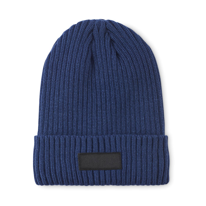 ANVIK - 3M knitted beanie with cuff - Blue