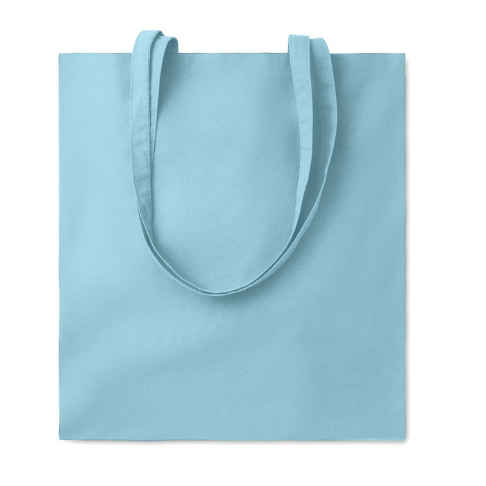 COTTONEL COLOUR + - 140gr/m² cotton shopping bag - Baby Blue