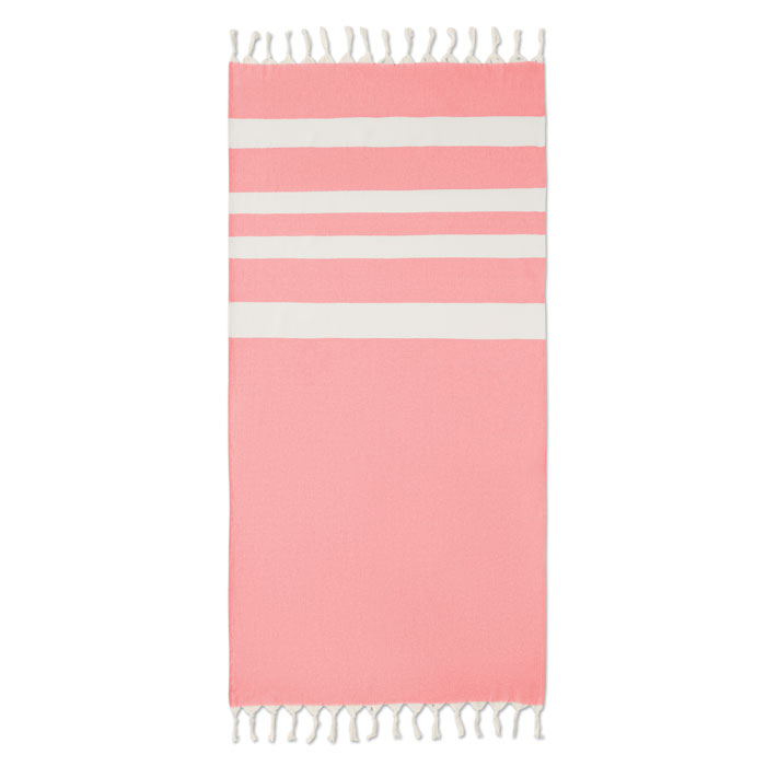 AGOURA - Hamman towel blanket 140 gr/m² - Red