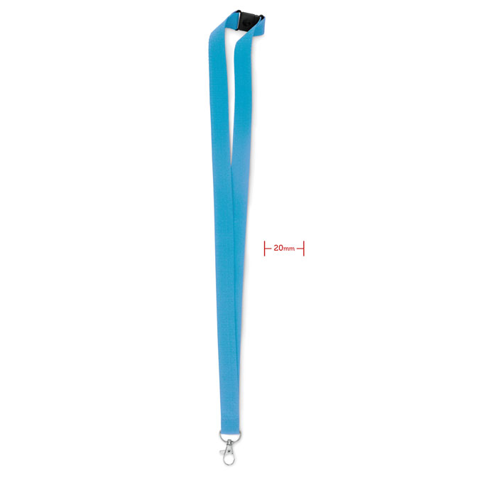 PANY - Lanyard with metal hook 20 mm - Turquoise