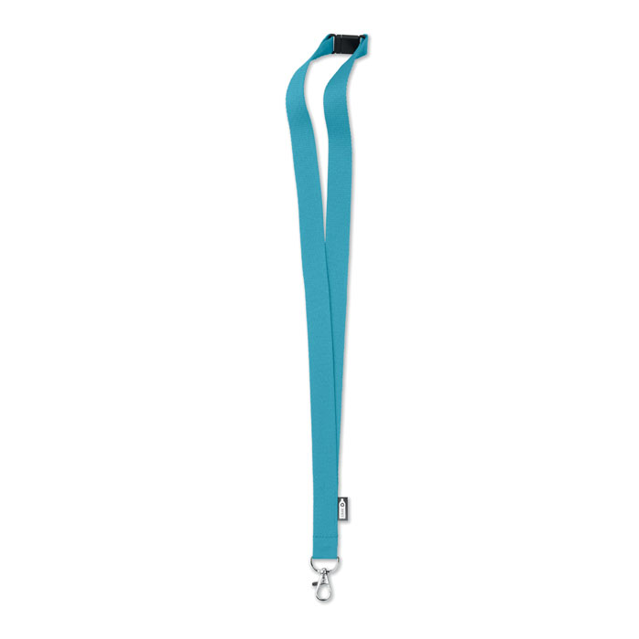 LANY RPET - Lanyard in RPET 20 mm - Turquoise