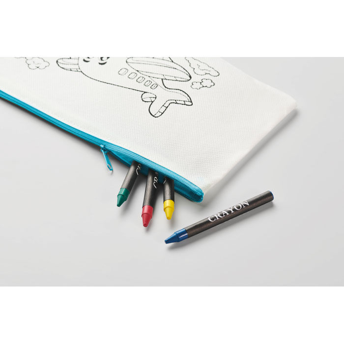 CRAY - Pencil case with 4 crayons