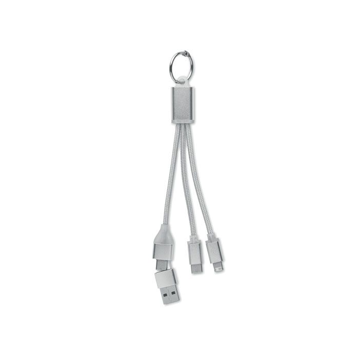 BLUE - 4 in 1 charging cable type C - Silver