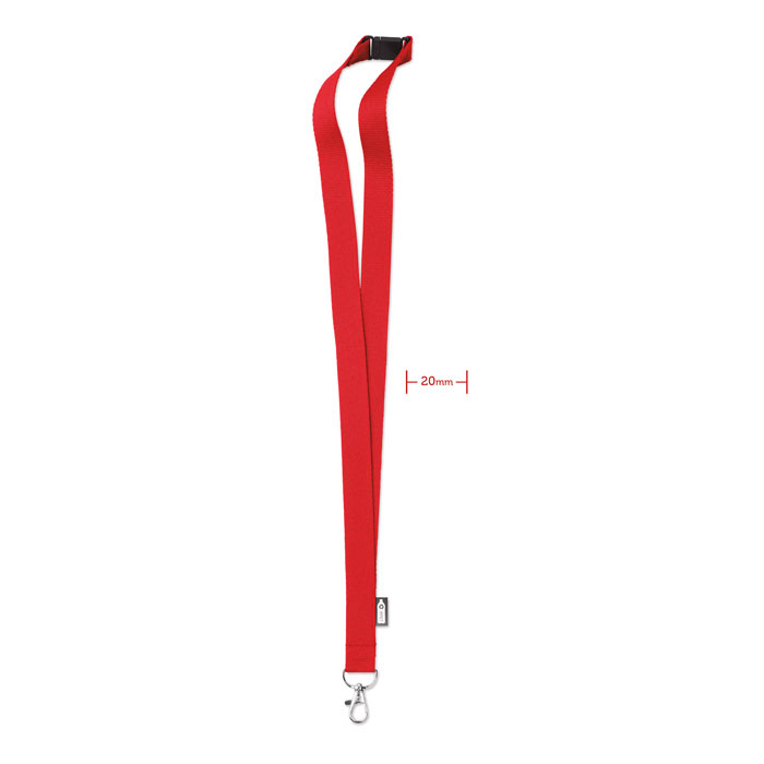 LANY RPET - Lanyard in RPET 20 mm - Red
