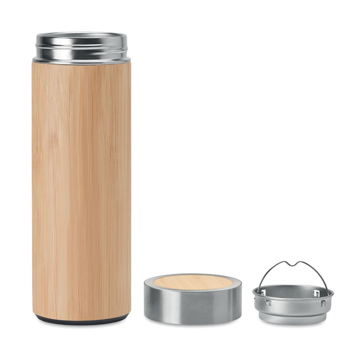 BATUMI - Double wall bamboo flask 400ml