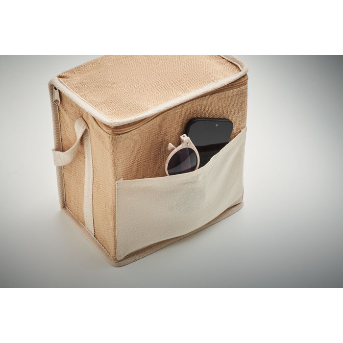 LONA - Jute and canvas cooler bag 3L