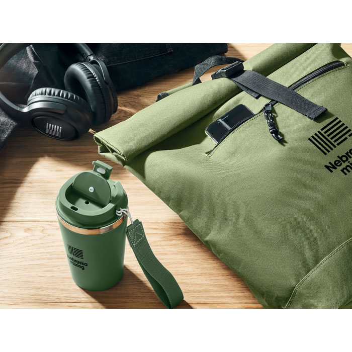 IREA - 600Dpolyester rolltop backpack