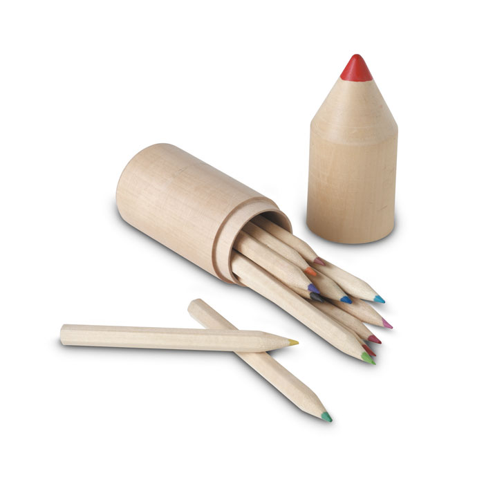 COLORET - 12 pencils in wooden box