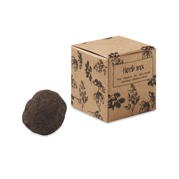 BOMBI III - Herb seed ball in carton box