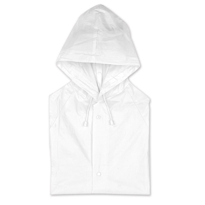 BLADO - PVC raincoat with hood - White