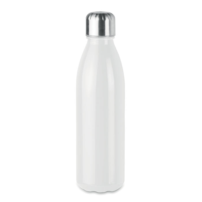 ASPEN GLASS - Glass drinking bottle 650ml - White