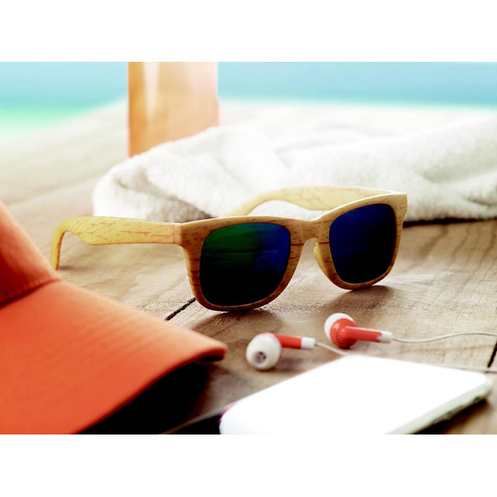 WOODIE - Wooden look sunglasses