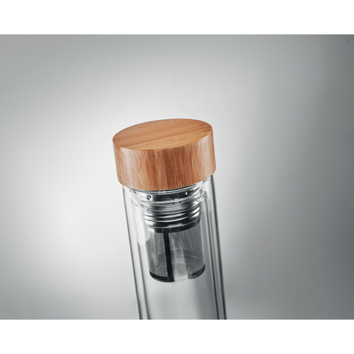 BATUMI GLASS - Double wall glass bottle 420ml