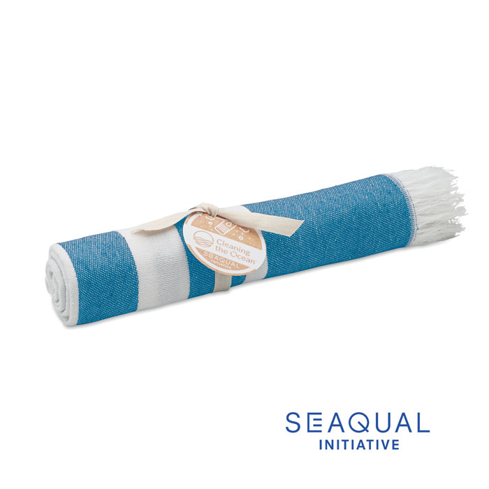 WAVE - SEAQUAL® hammam towel 100x170 - Turquoise