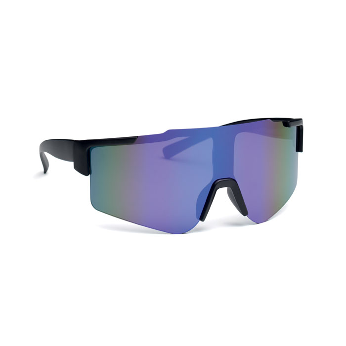 SHINE - Mirrored sports sunglasses - Blue