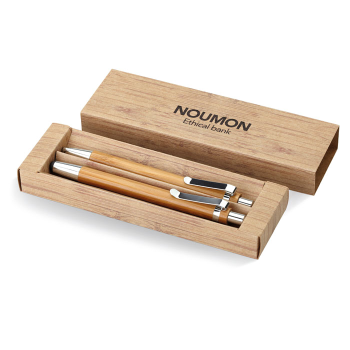 BAMBOOSET - Bamboo pen and pencil set