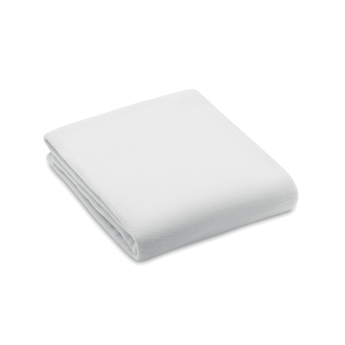 BOGDA - RPET fleece blanket 130gr/m² - White