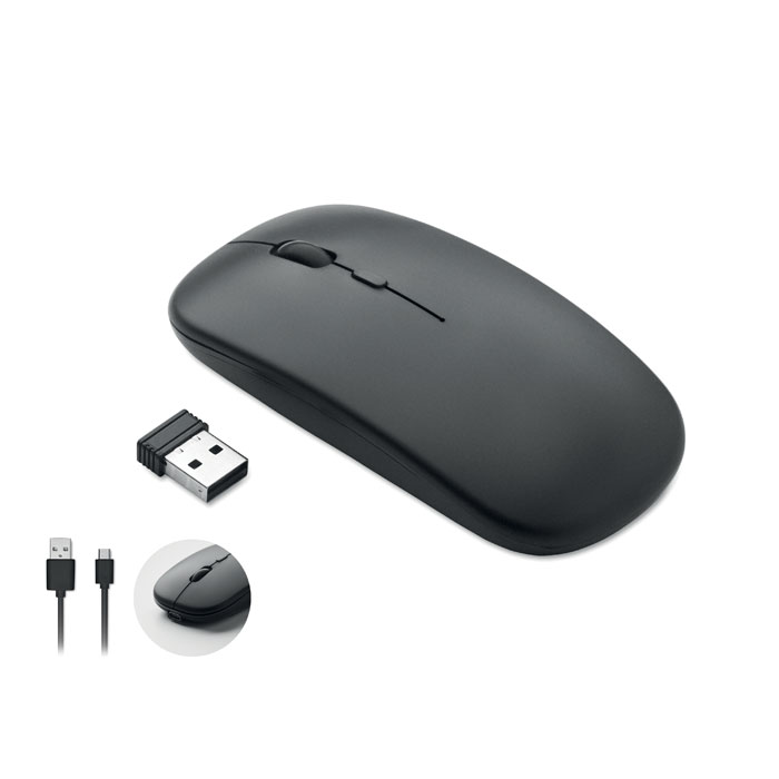 CURVY C - Rechargeable wireless mouse - Black