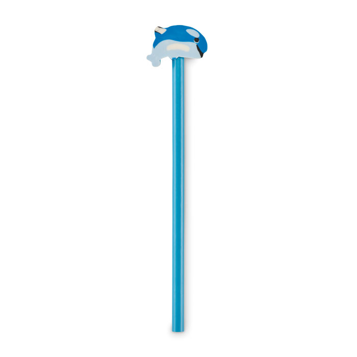 CIRCO - Wooden pencil in animal shape - Turquoise
