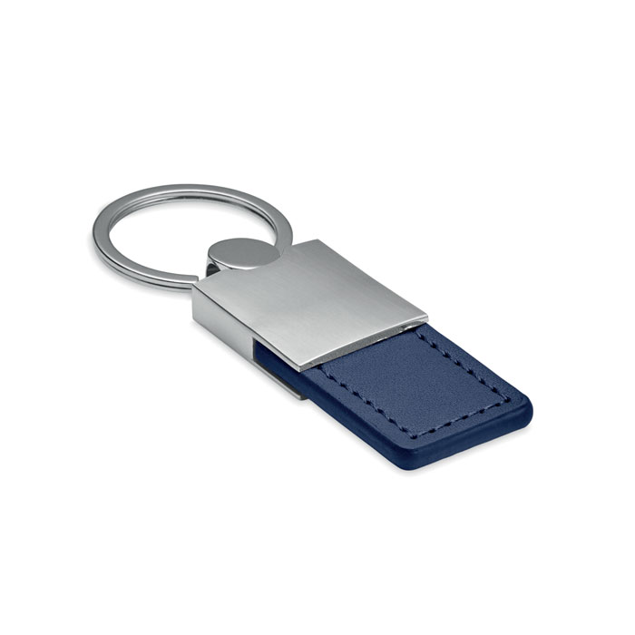 COLUMBUS - PU and metal key ring - French Navy