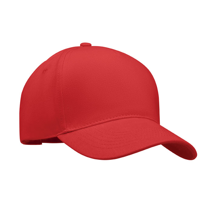 LONG BEACH SINGA - 5 Panel baseball cap 260 gr/m - Red